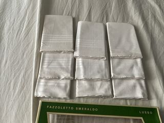 Fazzoletti Smeraldo - 9 pz - Cotone
