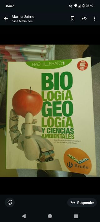 Biología, Geología y Ciencias Ambientales 1 Bac...