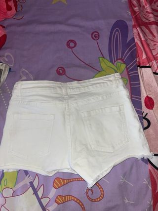 Shorts vaqueros blancos