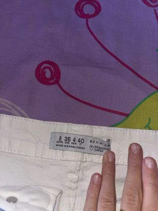 Shorts vaqueros blancos
