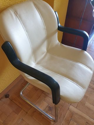6 Sillas oficina piel sintética