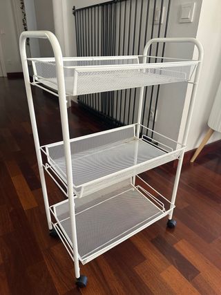 Carrito Hornavan 3 cestas Ikea blanco