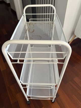 Carrito Hornavan 3 cestas Ikea blanco