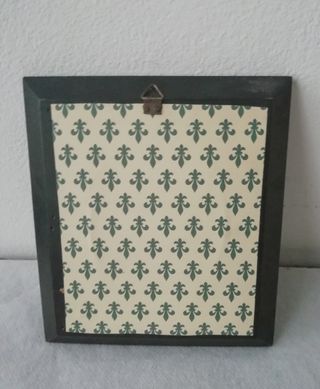 Antico quadro con dipinto miniatura ritratto donna