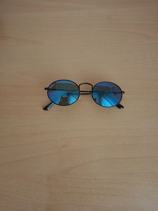gafas de sol azul redondas