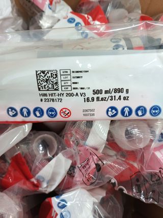 Taco químico Hilti HIT-HY 200-A V3 (500ml)