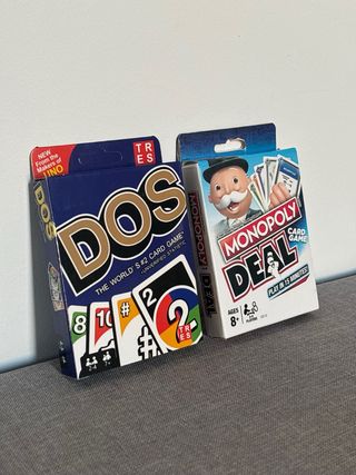Dos + Monopoly Deal: juegos cartas