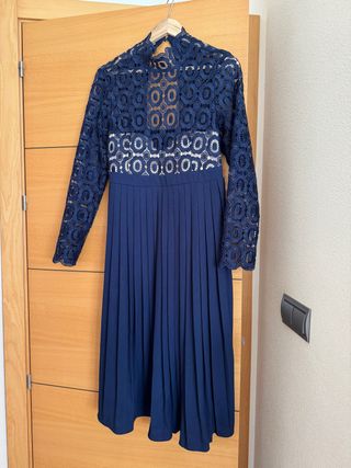 Vestido de boda o fiesta premamá azul talla 40