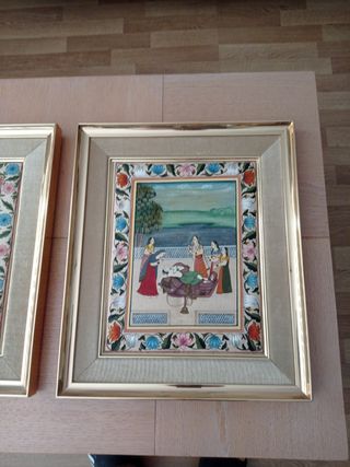 2 Cuadros Indios - Pinturas tela