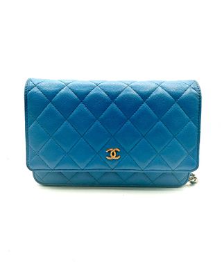 Bolso Chanel WOC azul
