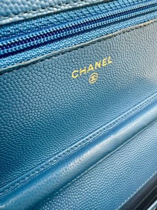 Bolso Chanel WOC azul
