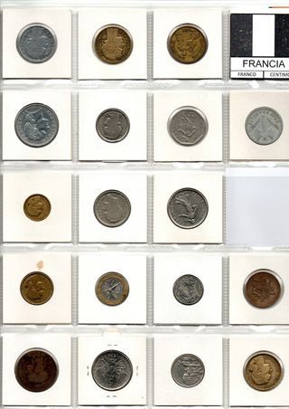 18 Monedas Francia - Colección