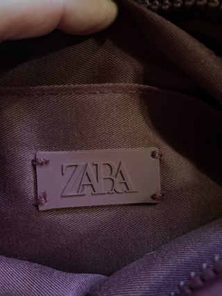 Bolso bandolera Zara - Morado