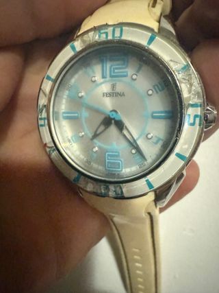 Reloj Festina beige-turquesa