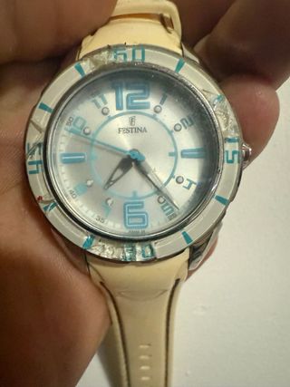 Reloj Festina beige-turquesa