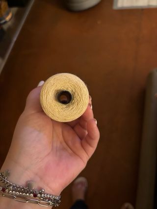 Rocchetto Grande Filo Cucito Usato Poco Filo Spess