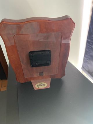 Orologio da tavolo con cornice d'argento