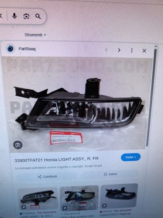 Fanalino Honda 33900TFAT01 - R.FR