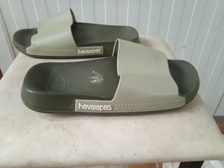 Chanclas Hawaianas mujer gris-verde 37