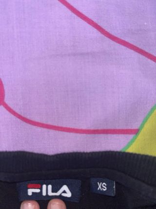 Camiseta Fila XS - Blanco y Negro