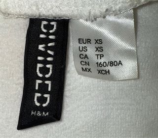 Crop top blanco estampado de H&M