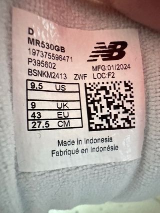 New Balance MR530 - Tg 43 Beige/Bianco