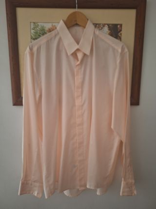 Camisa Ross & Berred rosa manga larga