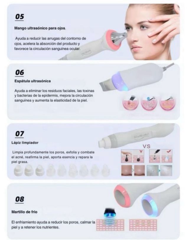 Máquina Hidrofacial Elgin 12 en 1