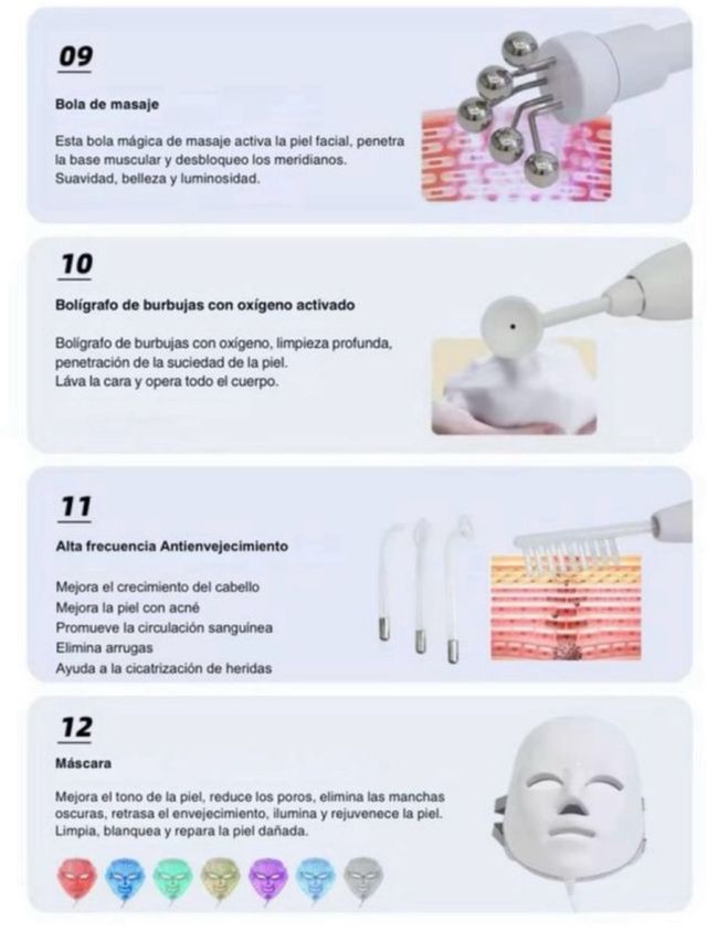 Máquina Hidrofacial Elgin 12 en 1