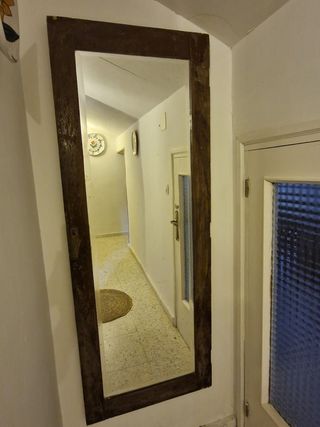 Espejo antiguo de madera