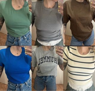 6 Camisetas Talla S