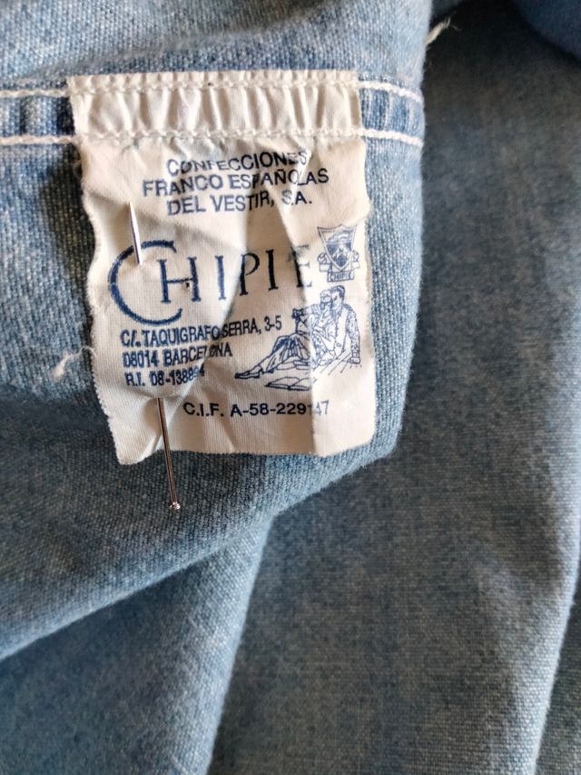 Camisa vaquera vintage bordada