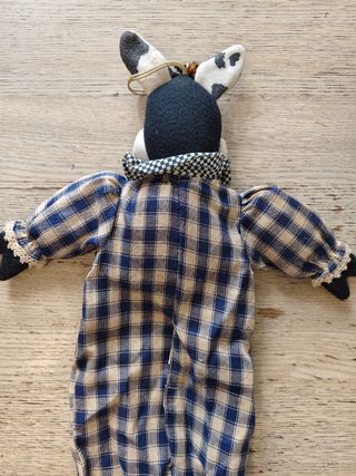 Portasacchetti mucca country chic
