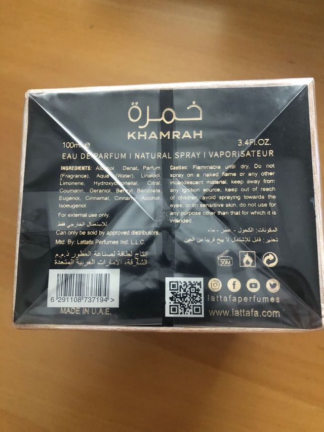Perfume Lattafa KHAMRAH - Eau de Parfum