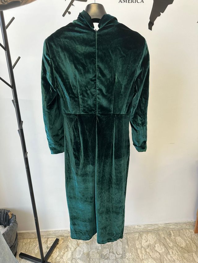 Abito velluto verde SHEIN tg M