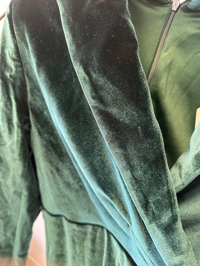 Abito velluto verde SHEIN tg M