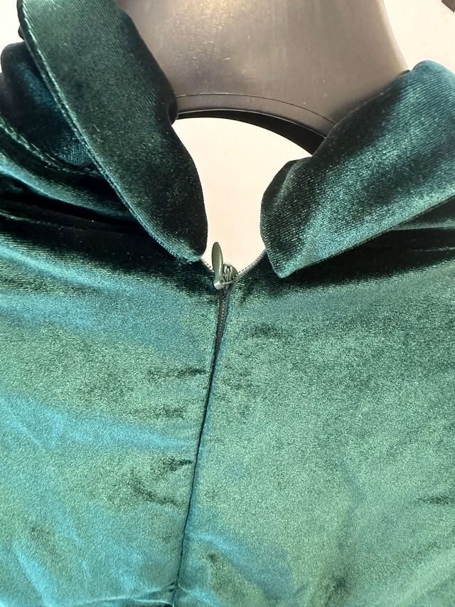 Abito velluto verde SHEIN tg M