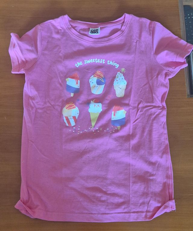 Camiseta OHH GIRL rosa - dulce