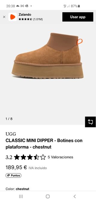 Stivali UGG marroni - Neoprene