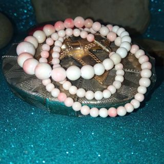 ‼️Collana vintage corallo rosa Bokè