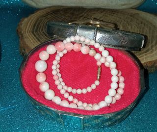 ‼️Collana vintage corallo rosa Bokè