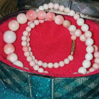 ‼️Collana vintage corallo rosa Bokè