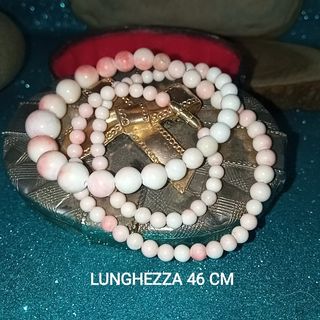 ‼️Collana vintage corallo rosa Bokè