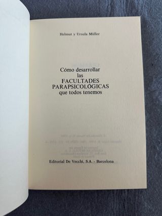 libro esoterismo facultades parapsicológicas vecch