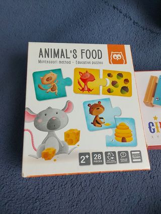Puzzle Eurekakids Animal Food 28 piezas. Edad 2+