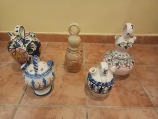 5 Botijos de cerámica. Precio individual o lote