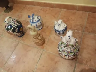 5 Botijos de cerámica. Precio individual o lote
