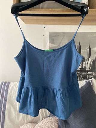 Top Benetton azul tirantes