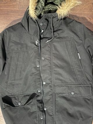 Abrigo negro jack and jones