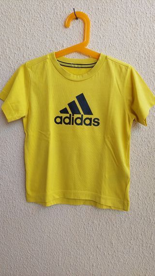 Camisa Adidas amarela - 2/3 anos
